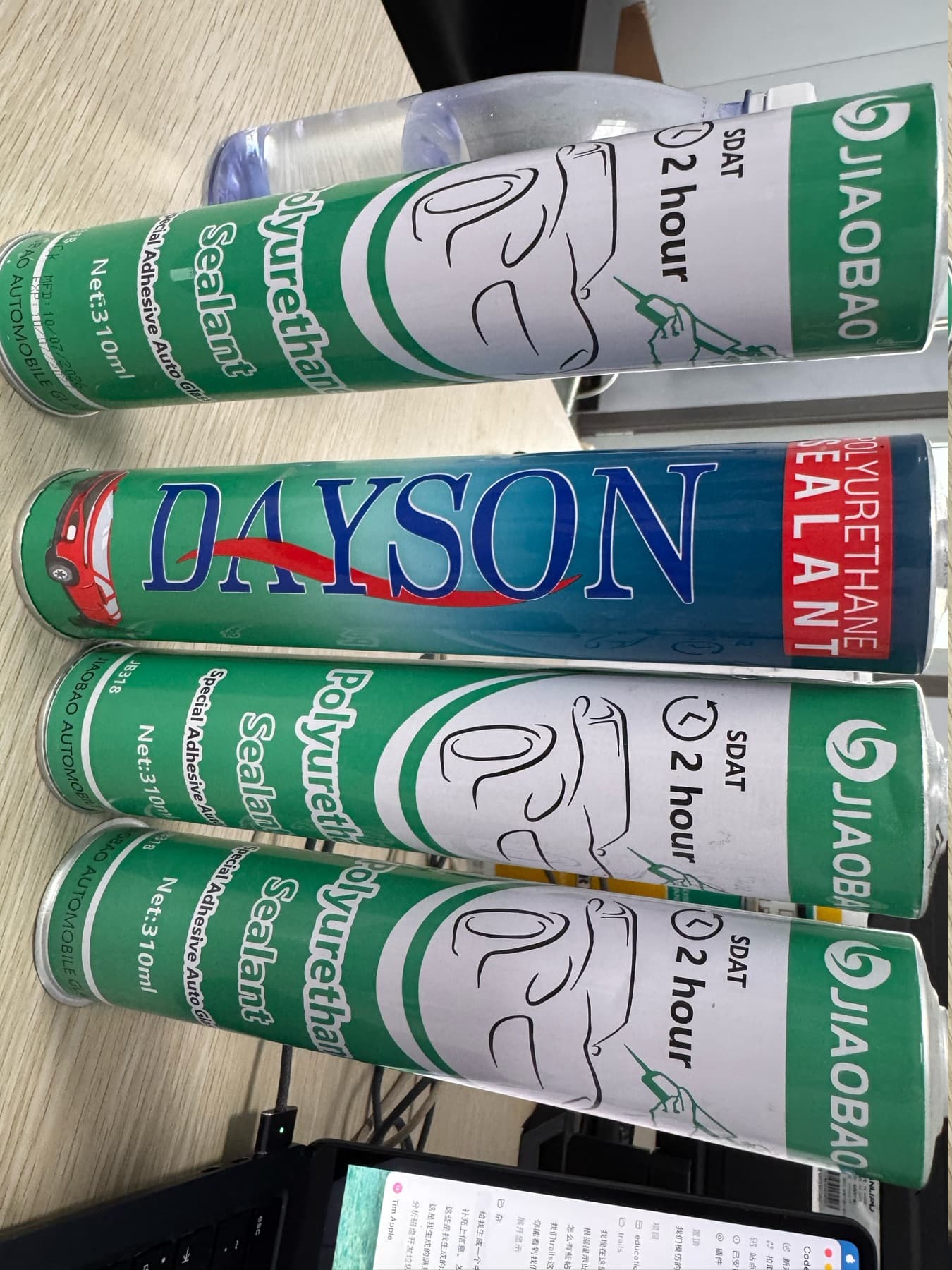 OEM polyurethane and silicone sealant cartridges