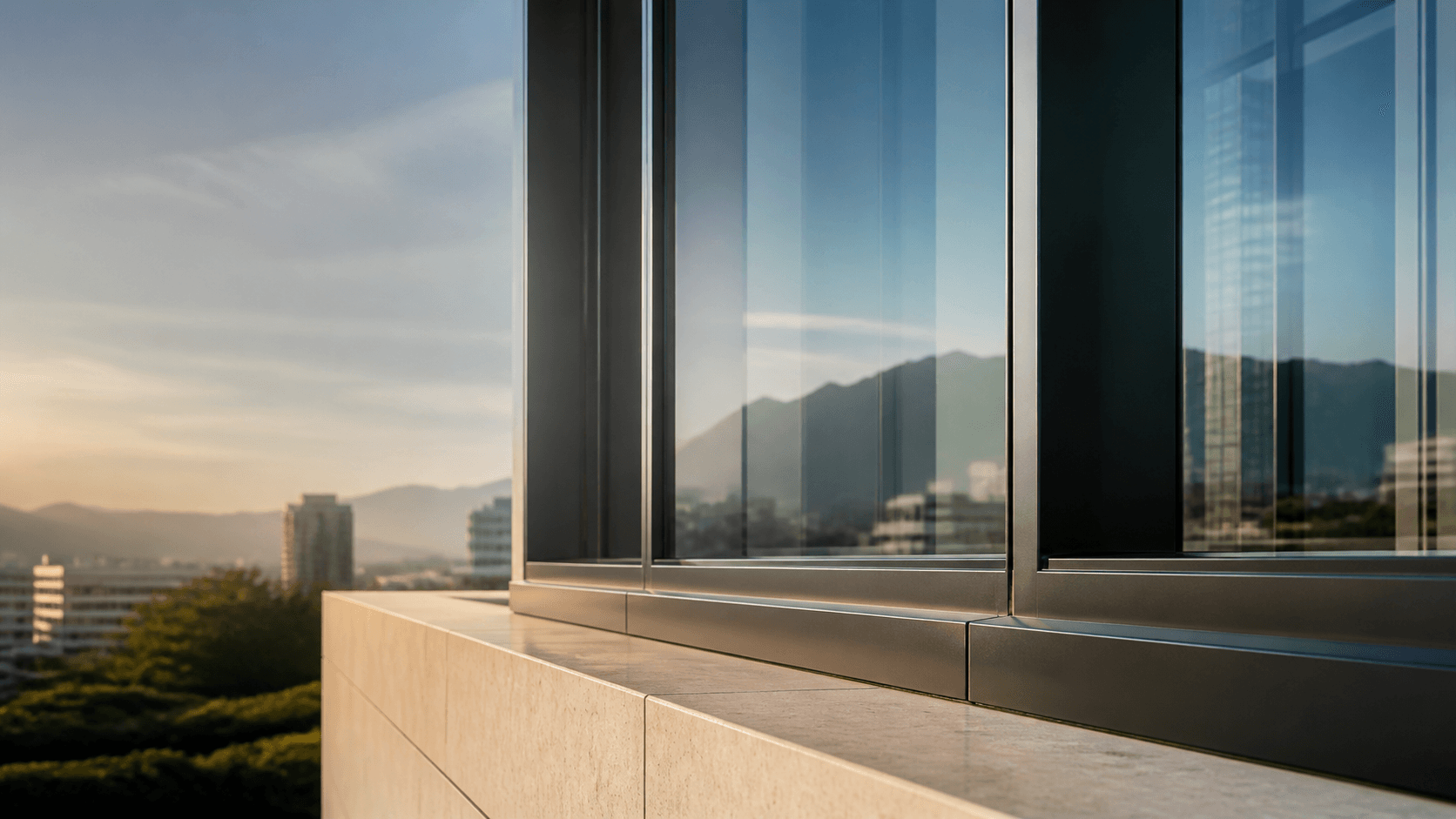 Sealant cartridges and construction materials arranged beside a window system