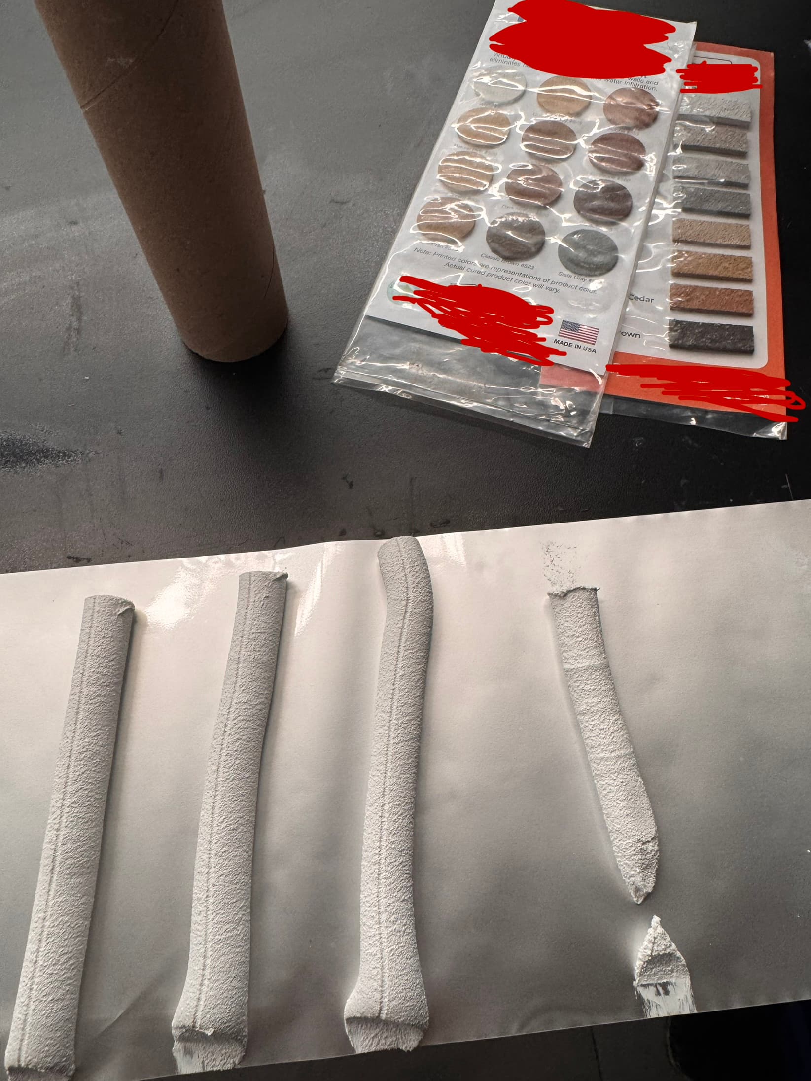 U.S.-supplied benchmark sample and Jiaobao's initial texture comparison tests.